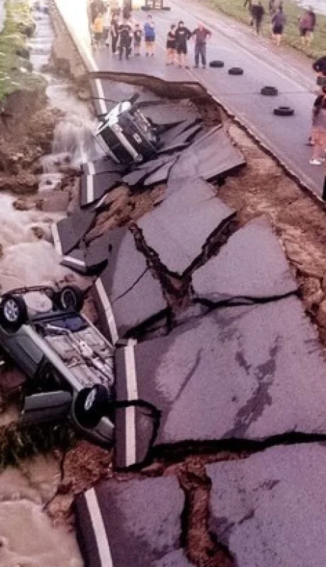 Foto de Archivo del temporal que azotó Bahía Blanca/