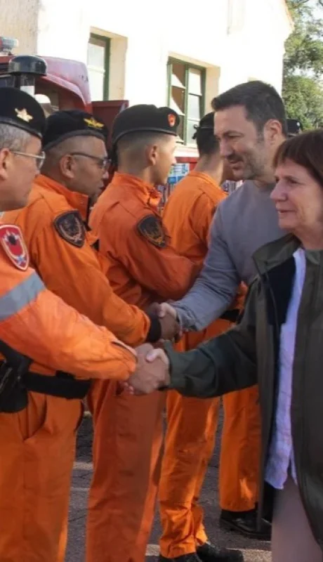 Patricia Bullrich y Luis Petri en Bahía Blanca/
