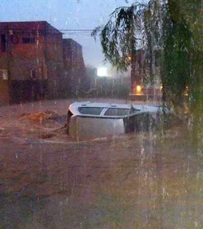 Tormenta en Bahía Blanca.