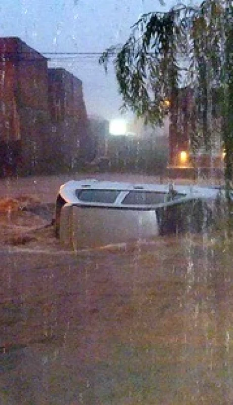 Tormenta en Bahía Blanca.