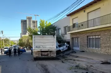 Un camionero perdió el control del transporte y destrozó todo a su paso