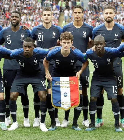 Francias campeón del mundo en Rusia 2018.