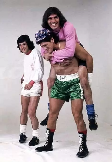 Los años 70': René Houseman, Ringo Bonavena y Hugo Orlando Gatti.