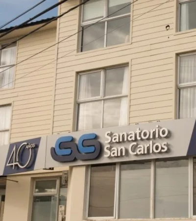 El sanatorio San Carlos, de Bariloche, donde estaba internada la mujer.