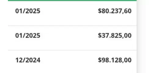 Ejemplo de liquidación con AUH, Plan 1000 Días y complemento de salud