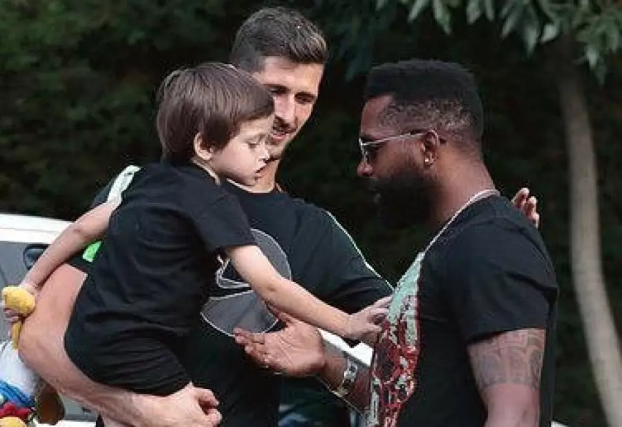 Rodrigo Rey y el "Morro" García.