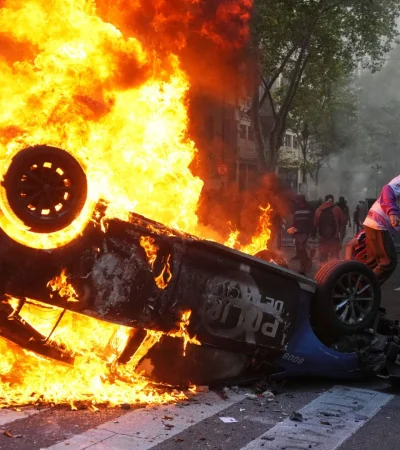 Desmanes en el Congreso.