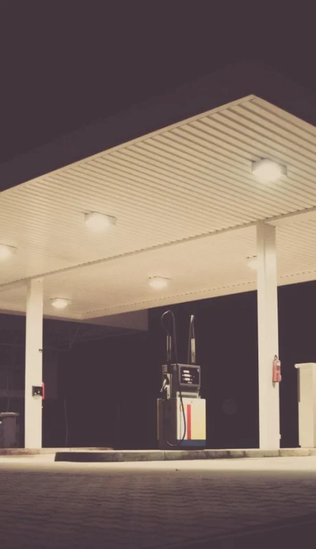 Estación de servicio low cost.