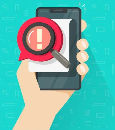 Advertencia celular.