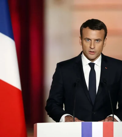 El mandatario francés Emmanuel Macron