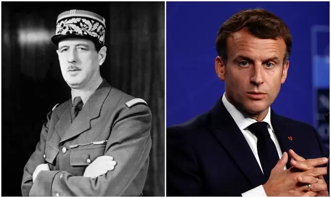 Charles de Gaulle, un posible ejemplo para Emmanuel Macron. (Imagen: archivo web)