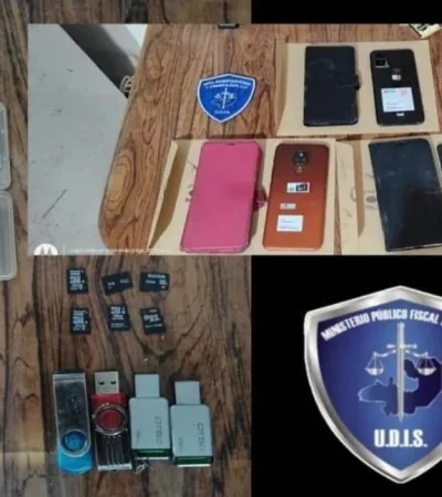 En el domicilio del detenido se secuestraron varios dispositivos electrónicos.