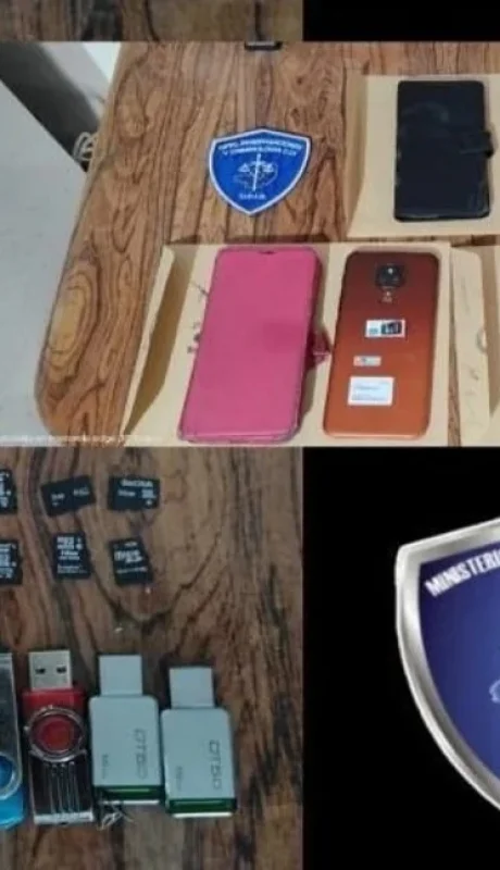 En el domicilio del detenido se secuestraron varios dispositivos electrónicos.