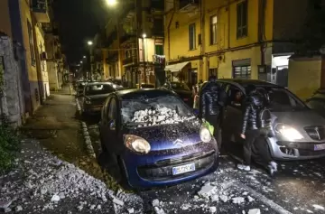 El terremoto de Nápoles registrado en las cámaras