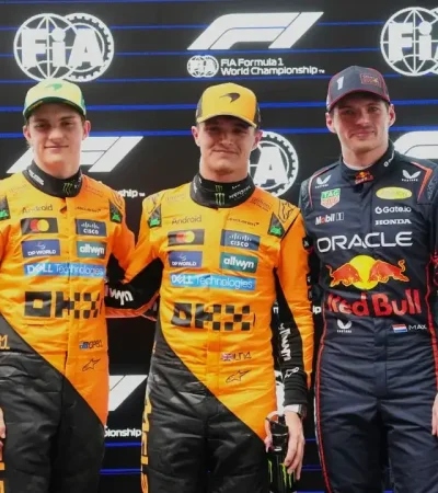 Piastri, Norris y Verstappen, los tres candidatos a la corona de la F1.