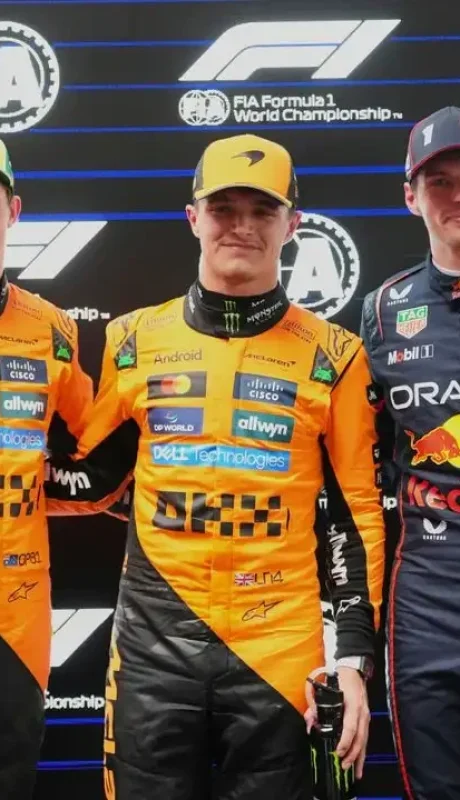 Piastri, Norris y Verstappen, los tres candidatos a la corona de la F1.