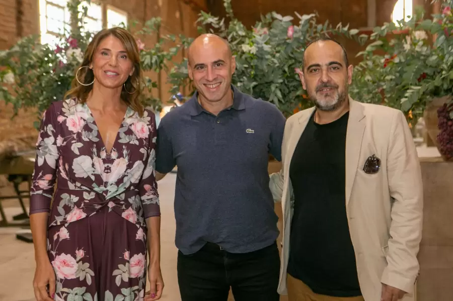 Claudia Magnaghi, Esteban Trebubq y Gabriel Landart