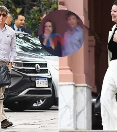 Santiago Caputo y Sandra Pettobello