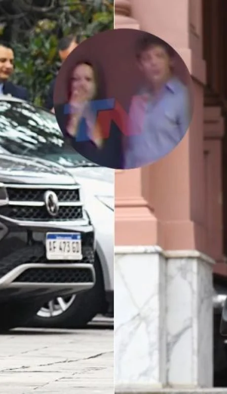 Santiago Caputo y Sandra Pettobello