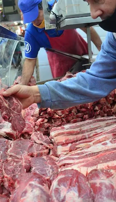 Carne en el mostrador