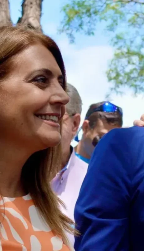 Gabriela Lizana y Sergio Massa.