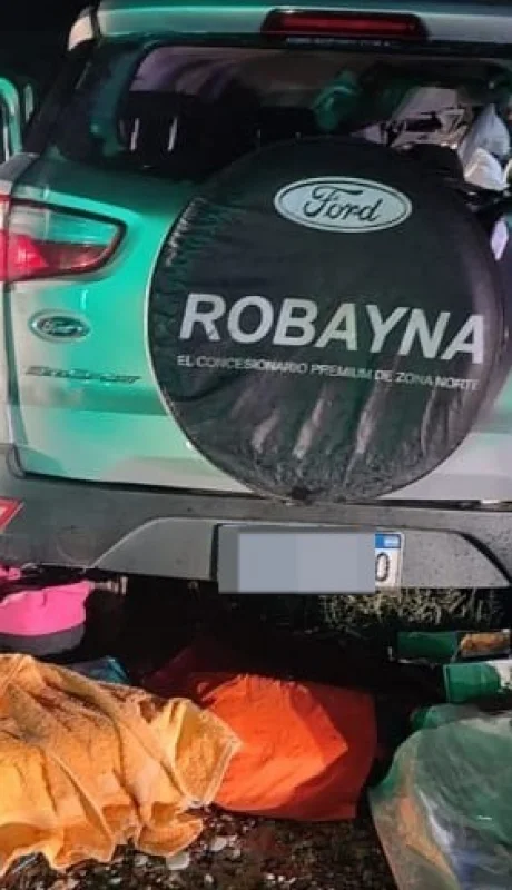 La camioneta en la que viajaban madre e hijos. Gentileza: Osvaldo Valle