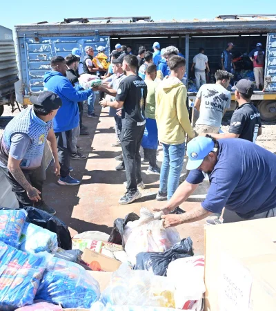 La ayuda llegó de distintas maneras a las familias de Bahía Blanca.