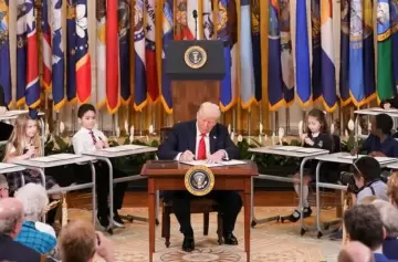 Trump fulminó la enseñanza federal: "Vamos a devolver la educación a los estados"