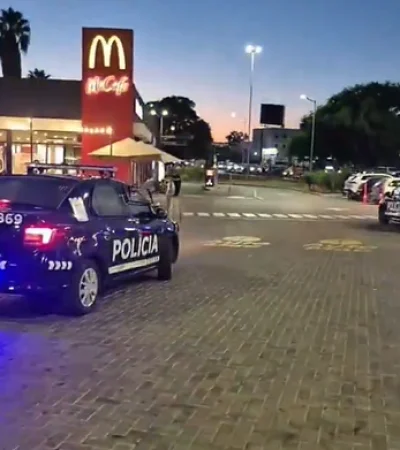 La pelea ocurrió en un concurrido local de comidas rápidas ubicado en la Terminal.