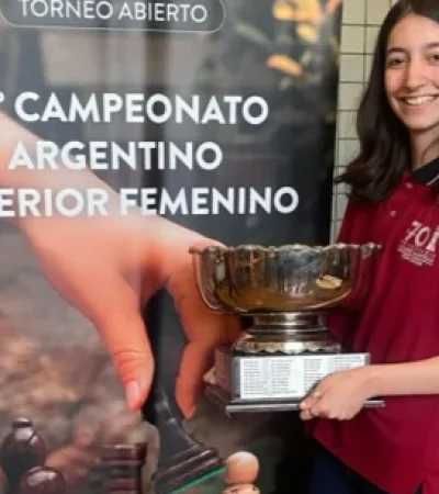 Ernestina Adam, la campeona argentina de ajedrez más joven de la historia nacional