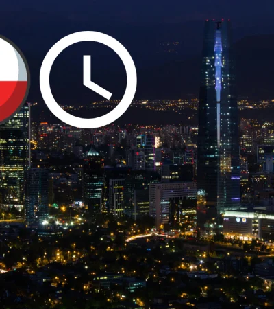 Chile cambia de horario el sábado 5 de abril.