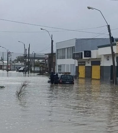 Fuerte temporal en Comodoro Rivadavia/