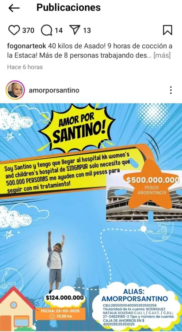Todos quieren ayudar a Santi