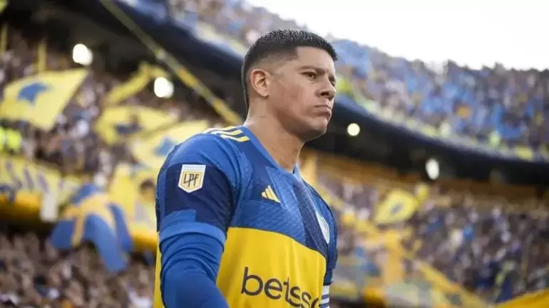Marcos Rojo y la foto que llamó la atención.