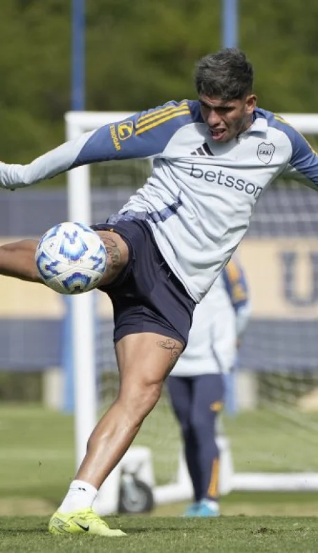 Carlos Palacios en la práctica del martes.