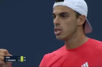 Cerúndolo lo sacaba de paseo a Ruud hasta que cayó la lluvia en Miami