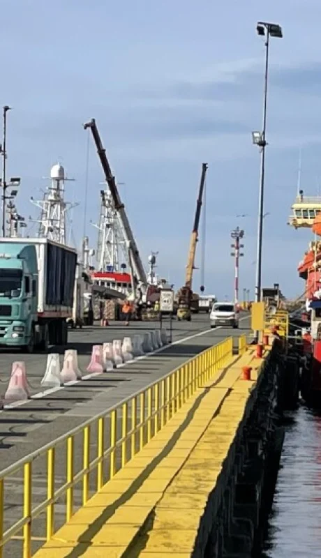 El puerto chileno quiere erigirse como el gran polo comercial entre las disputadas islas y Sudamérica.