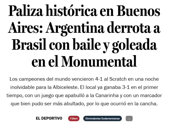 La Tercera.