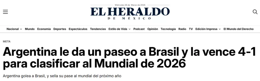 El Heraldo de México.