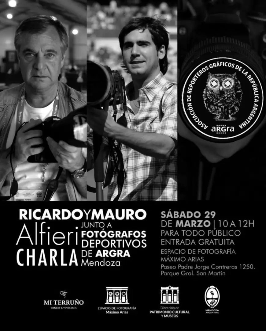 Los fotográfos darán una charla el sábado