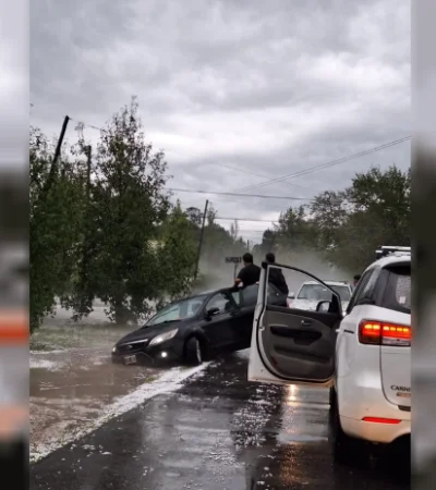 El temporal en Sant Fe produjo diversos daños en la provincia argentina.