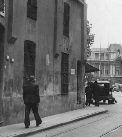 El frente de la casa histórica en una foto tomada en mayo de 1936. (Fuente: web)