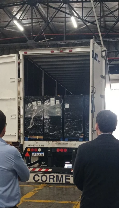 Llegada del primer envío.