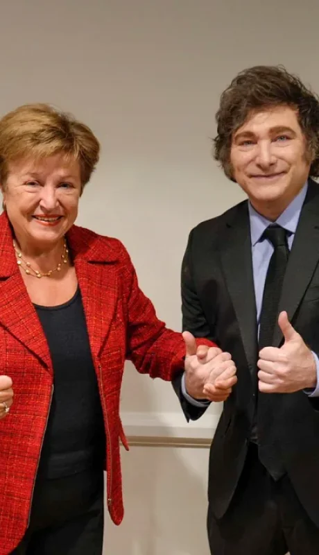 Kristalina y Javier Milei