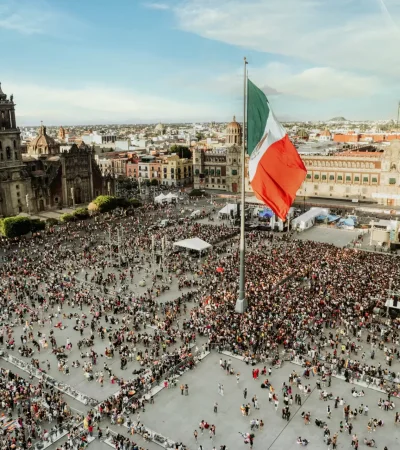 El Zócalo de México.