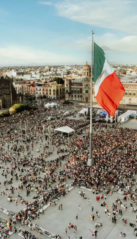 El Zócalo de México.