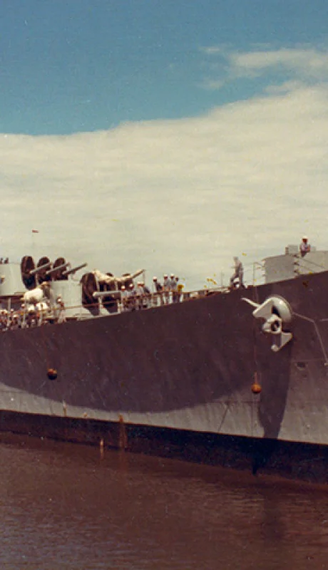 El ARA General Belgrano.