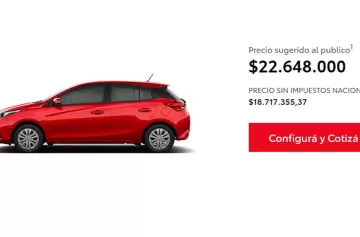 Toyota Argentina publicó los precios de sus vehículos sin impuestos: te vas a sorprender