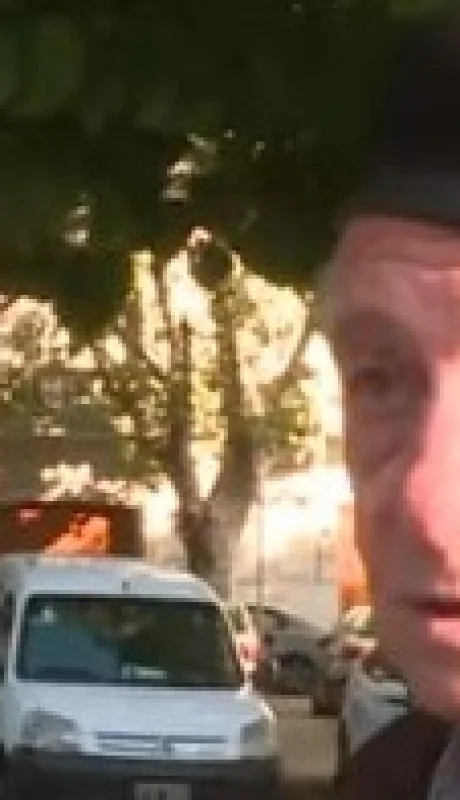 Excpmbatiente denunció que no pudo entrar al acto oficial/ Fuente: captura de pantalla de video