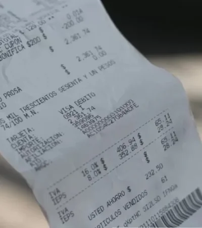 Desglose en los tickets.